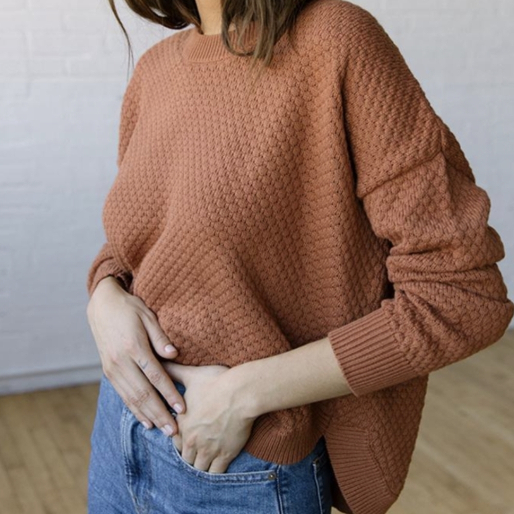 Tradlands Jude Pullover in Burnt Orange size XS